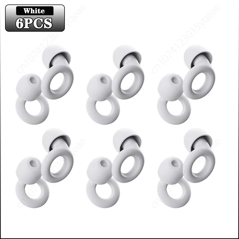 Noise Reduction Silicone Earplugs