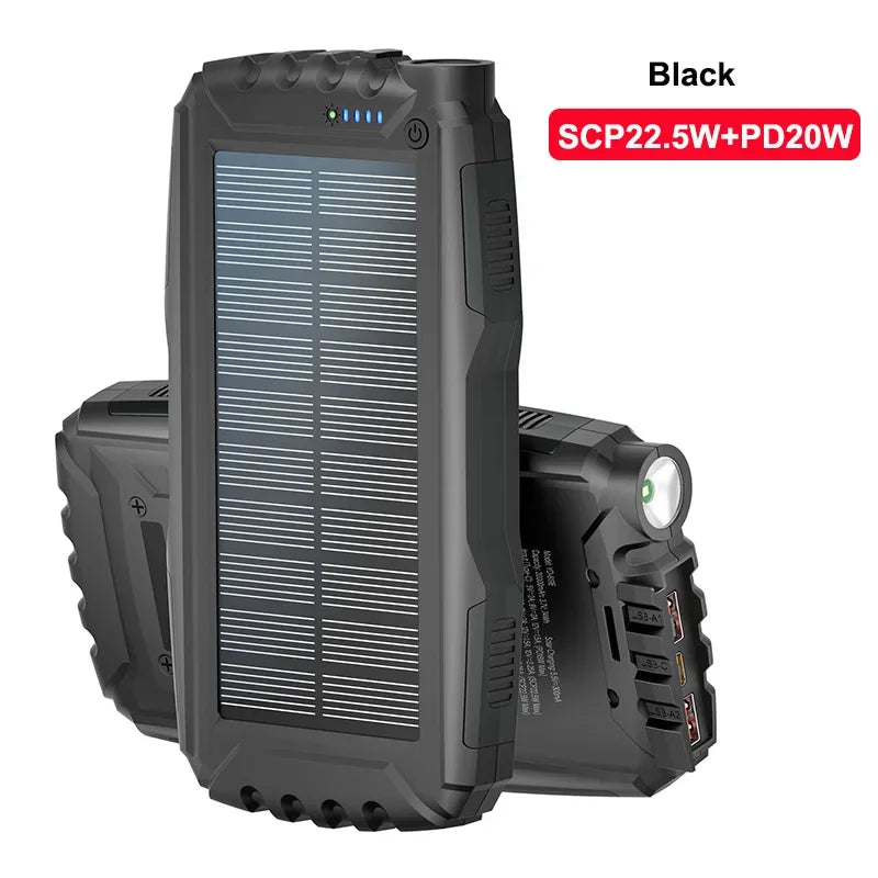 Solar Power Bank Charger | Waterproof Portable Charger