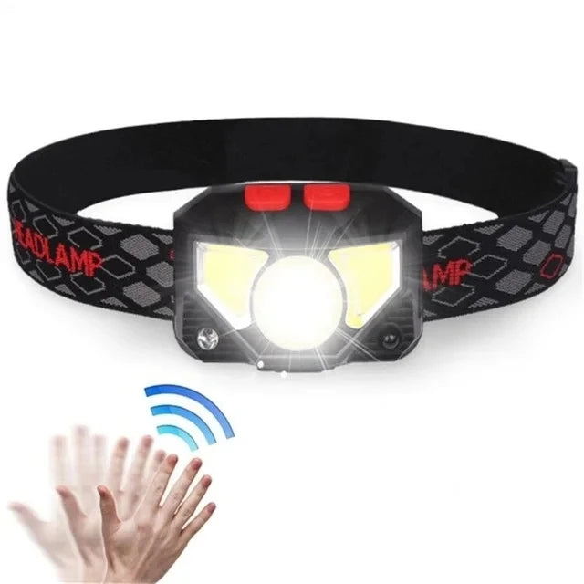 LED Headlamp | Motion Sensor Rechargeable Headlight
