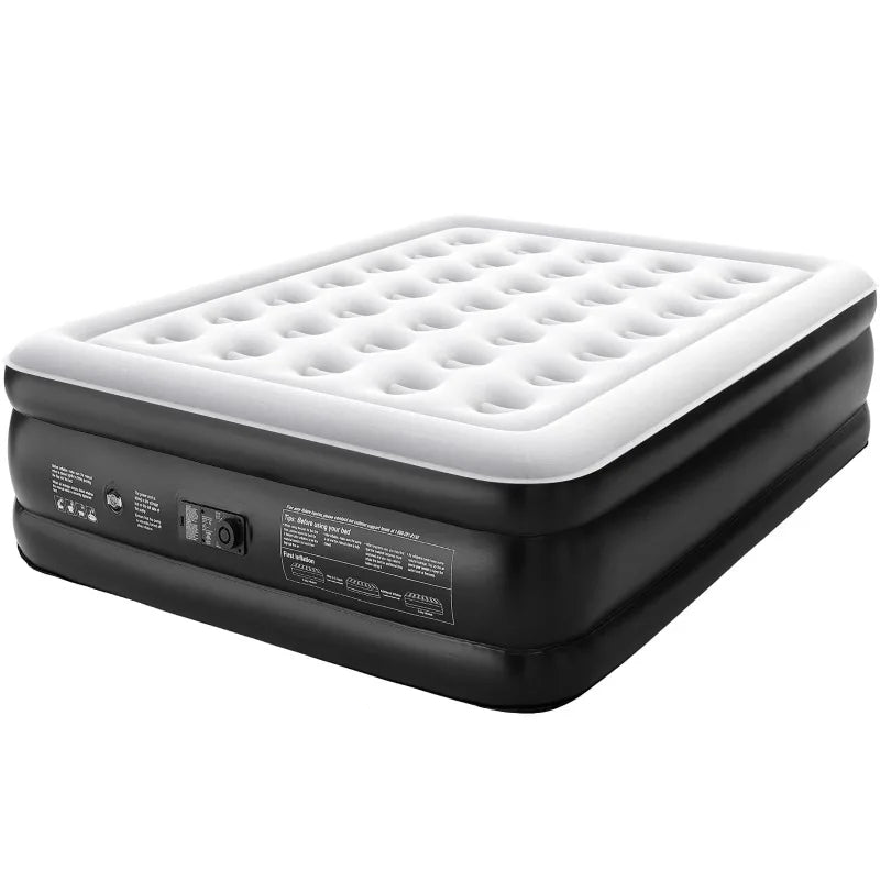 Elevated Queen Air Mattress with Built-in Pump