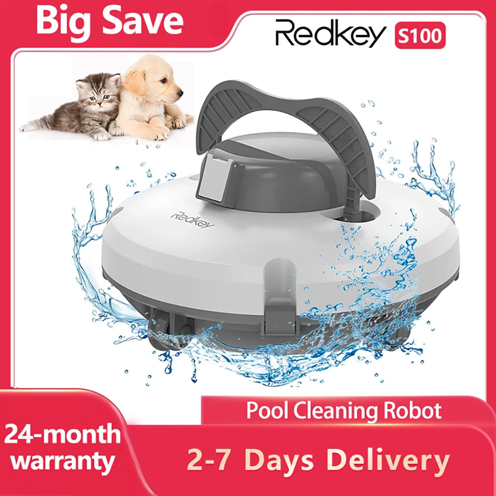 Robotic Pool Cleaner | Cordless Automatic Pool Vacuum