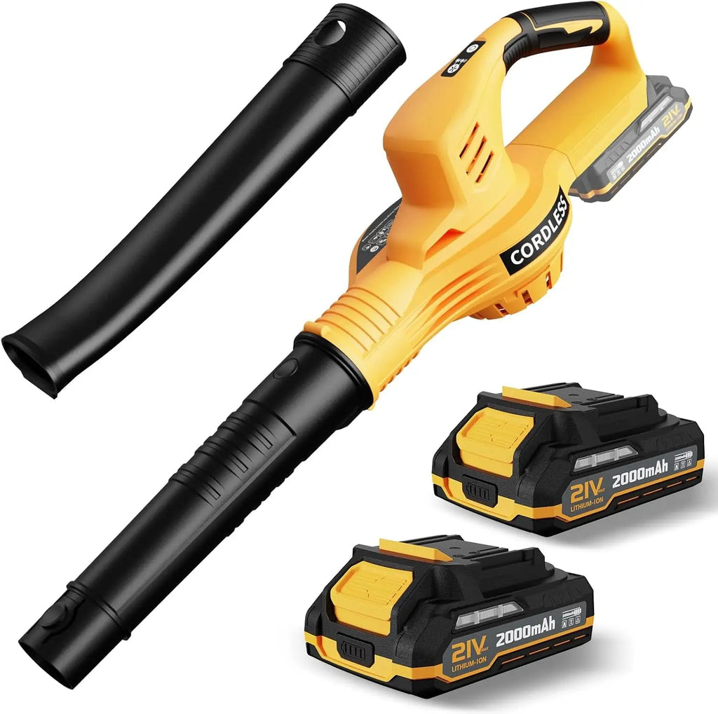 Cordless Leaf Blower | Electric Blower with 2 Batteries