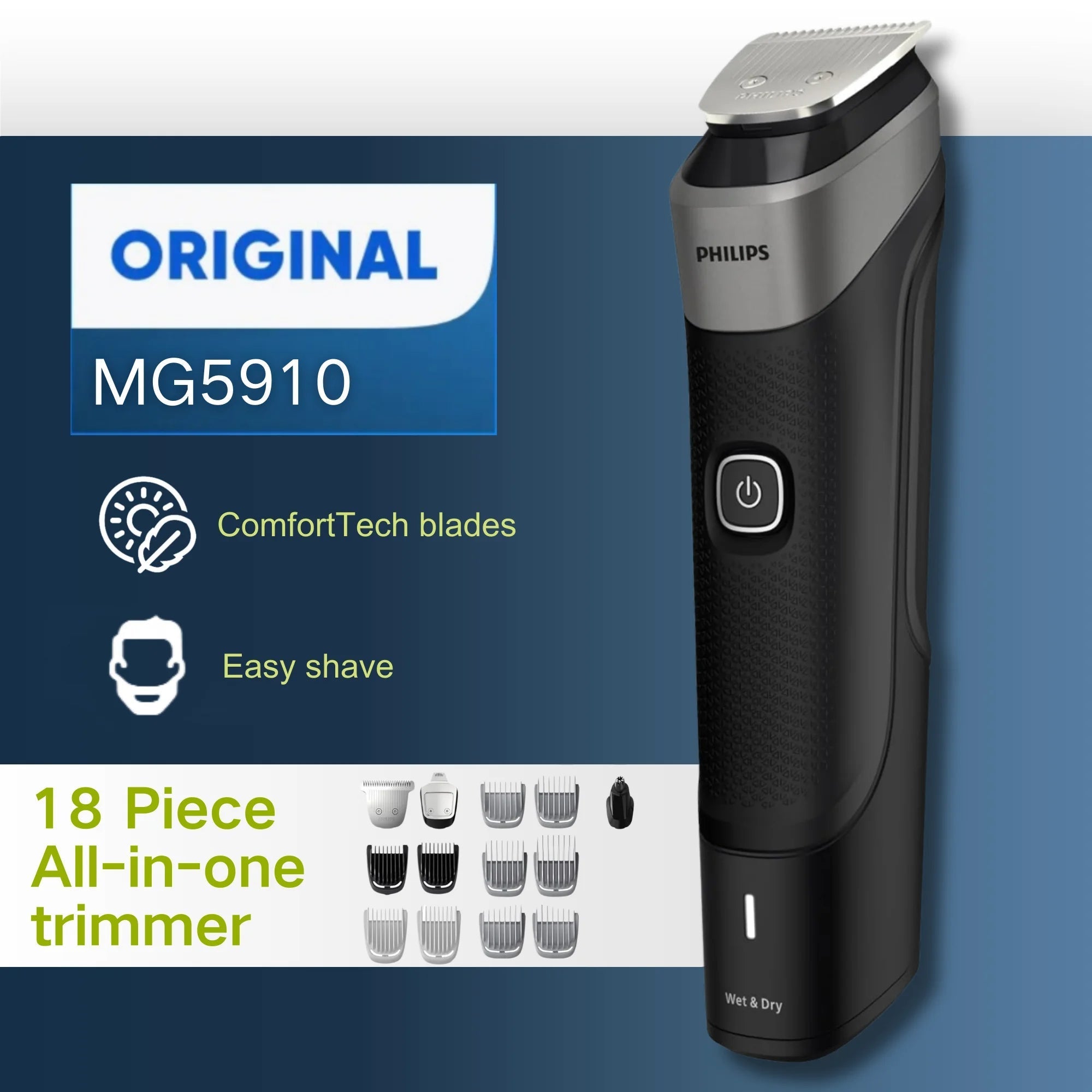 Grooming Kit | All-in-One Trimmer for Face, Head & Body