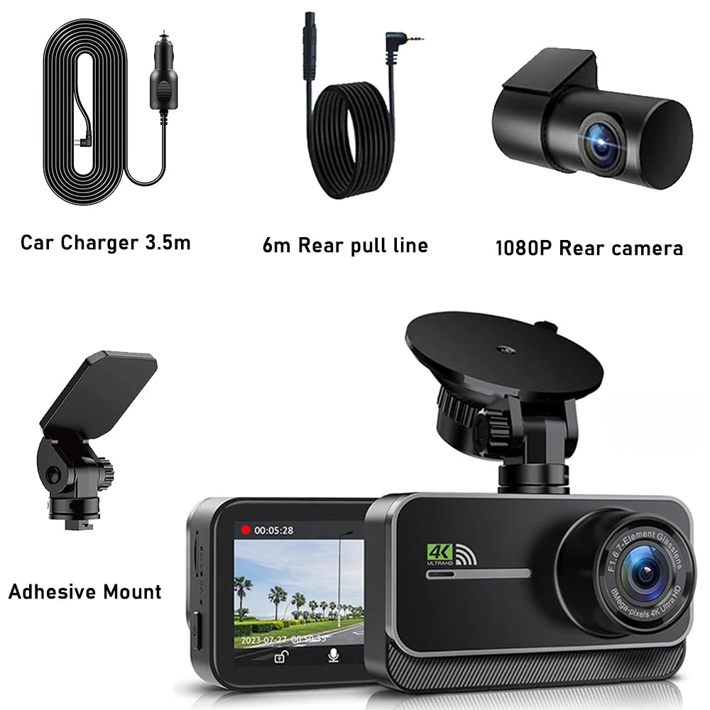 4k Dash Cam - Best Dash Cam Front and Rear