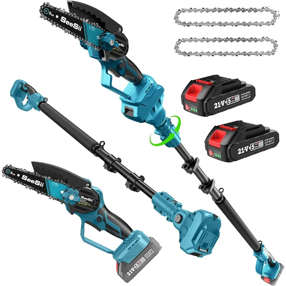 Pole Saw | 2-in-1 Cordless Chainsaw & Trimmer