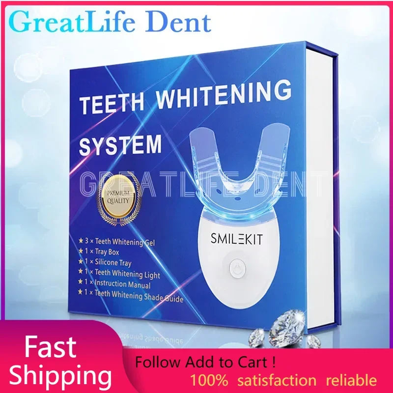Teeth Whitening Kit | Blue Light Accelerator Set