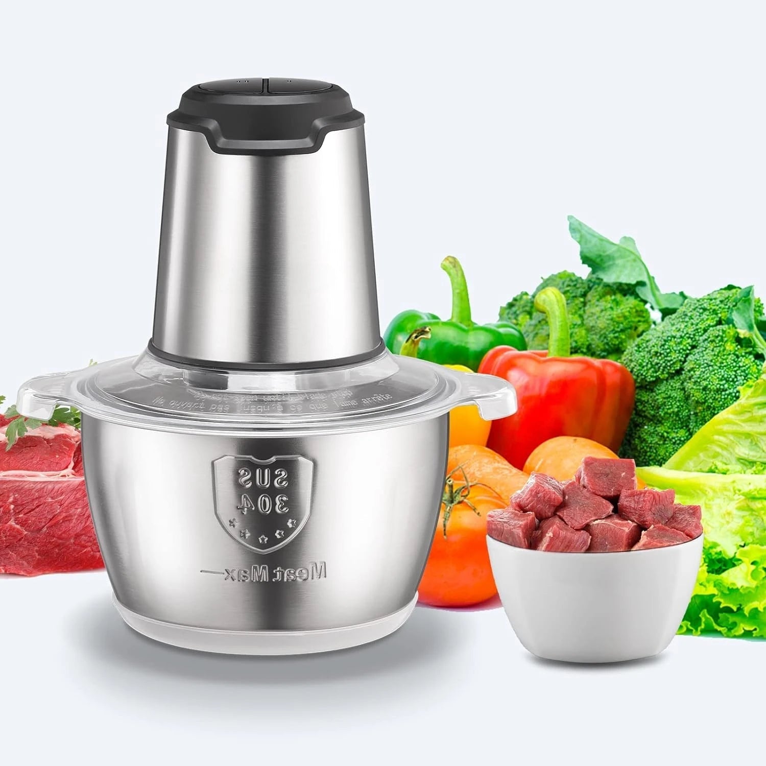 Electric Food Chopper & Meat Grinder
