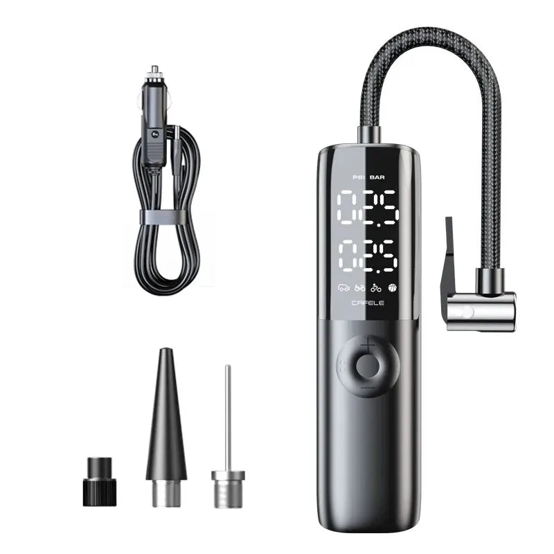 Car Tire Air Pump 12V 150PSI Air Compressor Portable Wired Electric Inflator For Car Motorcycle Bicycle with Extended Power Cord