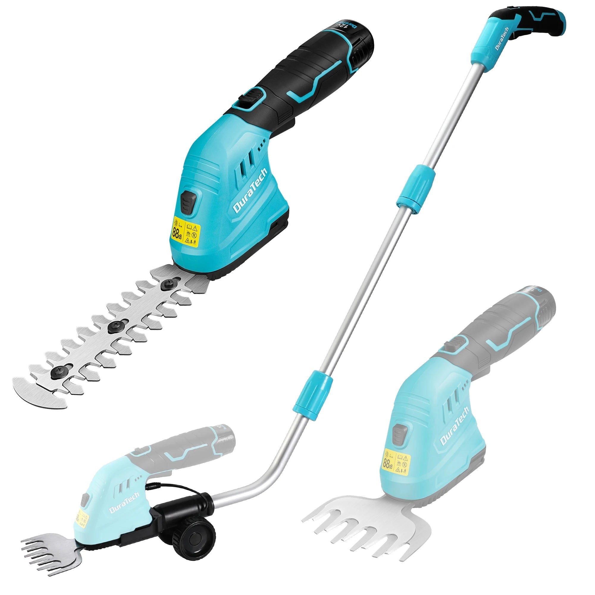 Cordless Grass Shear | 2-in-1 Shrub Trimmer with Extension Pole