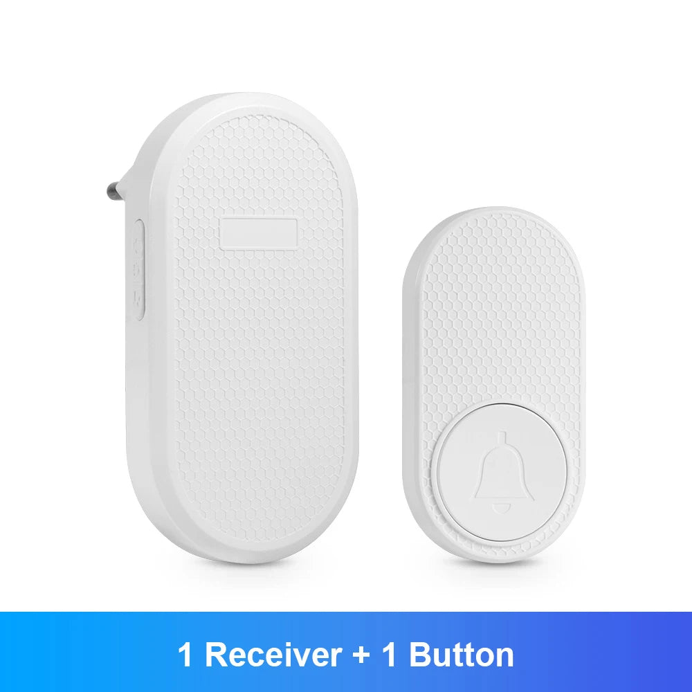 M558 Doorbell Waterproof Wireless Chime Home Doorbell Intelligent 33 Songs 4 Levels Volume Mute Mode Smart Doorbell Alarm