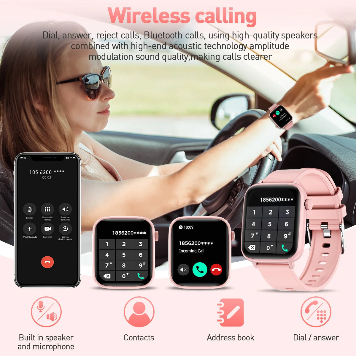 Smart Watch | Health & Fitness Tracker with Wireless Call