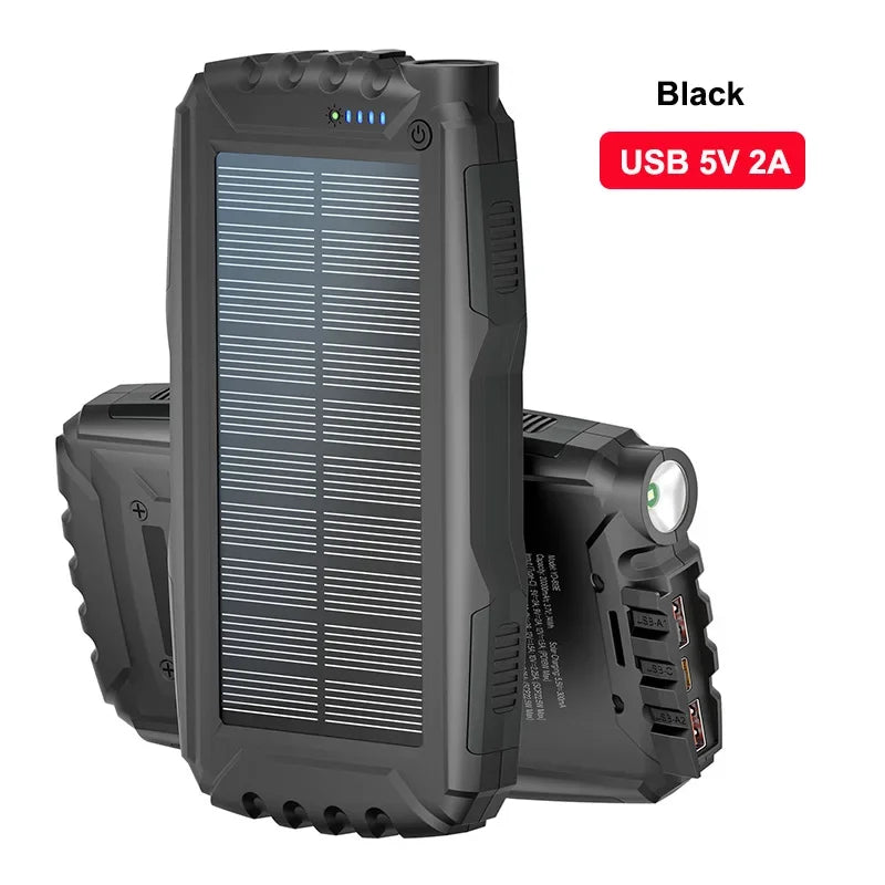 Solar Power Bank Charger | Waterproof Portable Charger