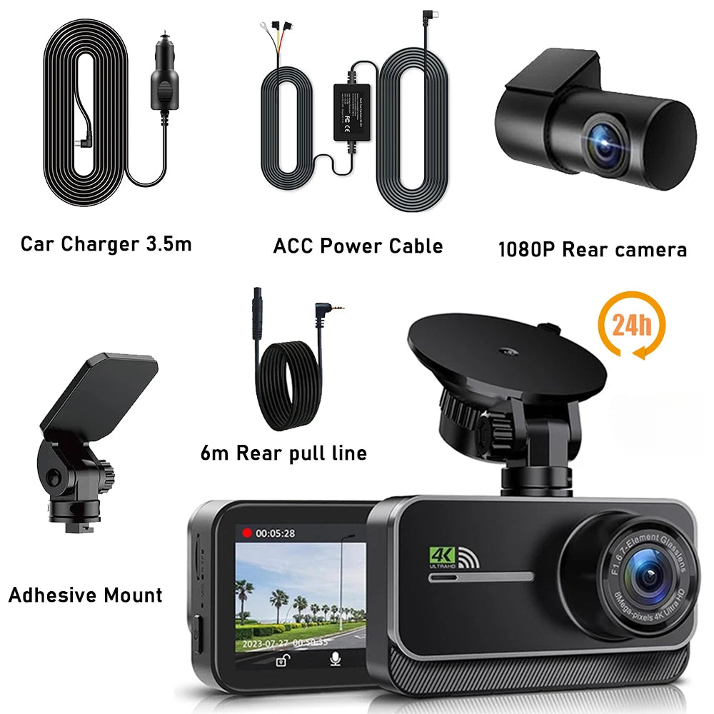 4k Dash Cam - Best Dash Cam Front and Rear