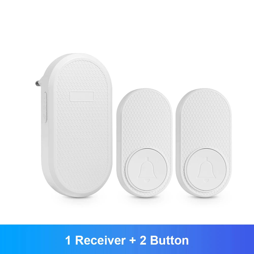 M558 Doorbell Waterproof Wireless Chime Home Doorbell Intelligent 33 Songs 4 Levels Volume Mute Mode Smart Doorbell Alarm