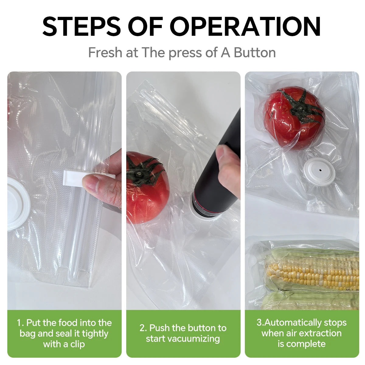 Rechargeable Handheld Vacuum Sealer Kit