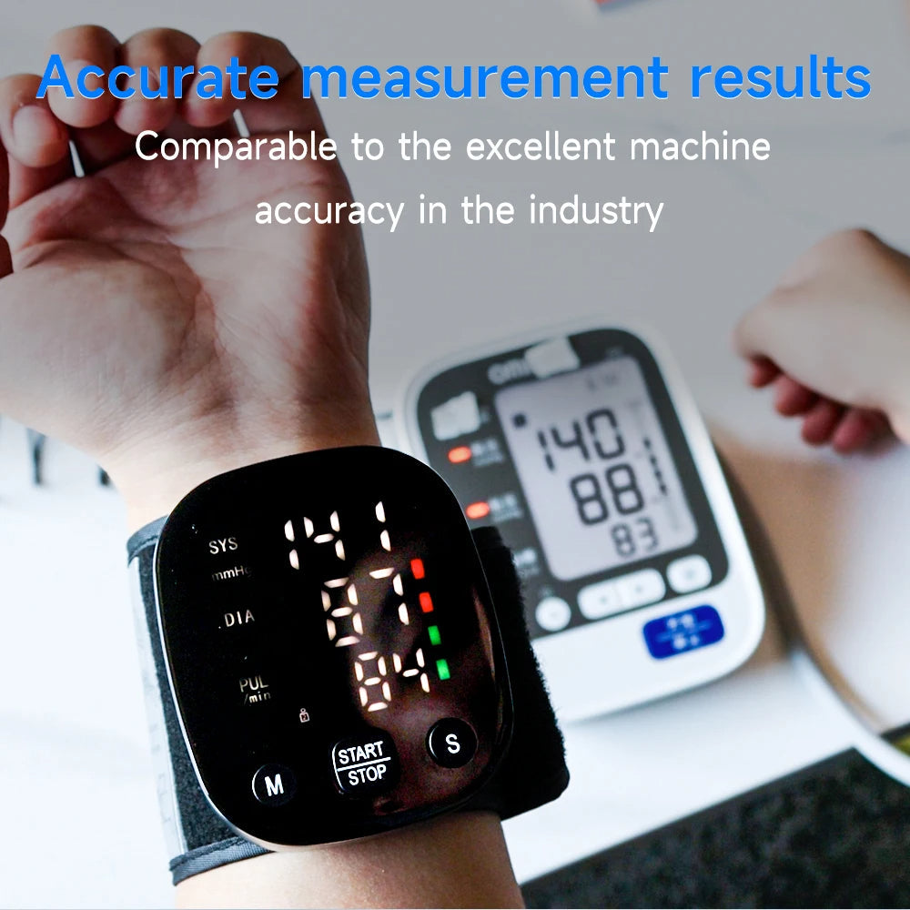 Blood Pressure Monitor | Rechargeable Wrist Monitor with Voice
