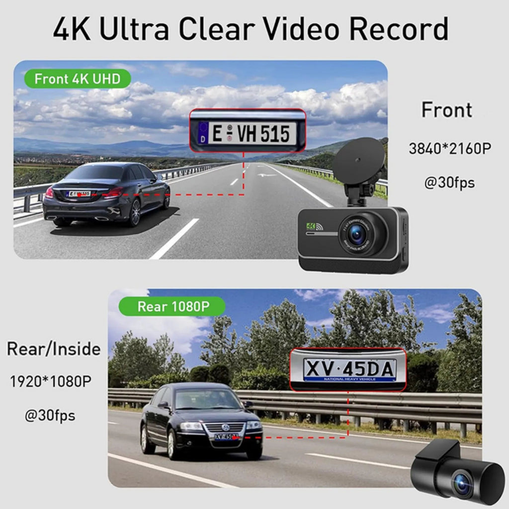 4k Dash Cam - Best Dash Cam Front and Rear