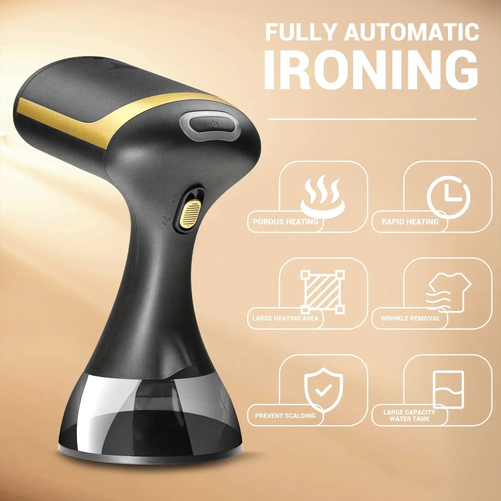High-Power Handheld Fabric Steamer