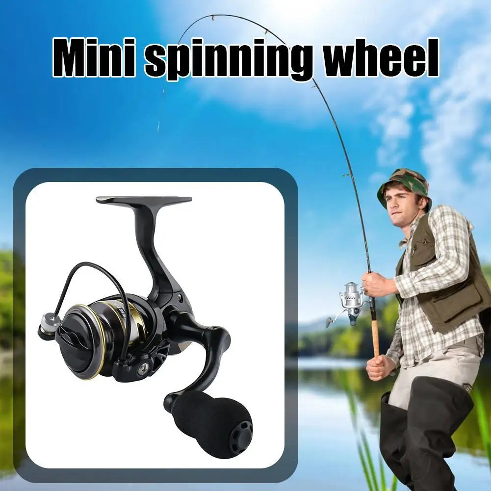 Lightweight Spinning Reel ZP 500/800 Series Small Fishing Reel Gear Ratio 5.2:1 Metal Fishing Spinning Wheel for Carp Fishing