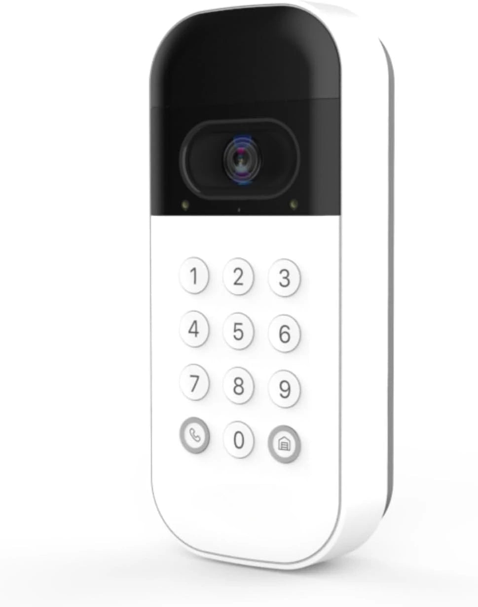 Smart Garage Door Video Keypad with Wide-Angle Camera,Customizable PIN Codes,and Smartphone Control–Take Charge of Your Garage
