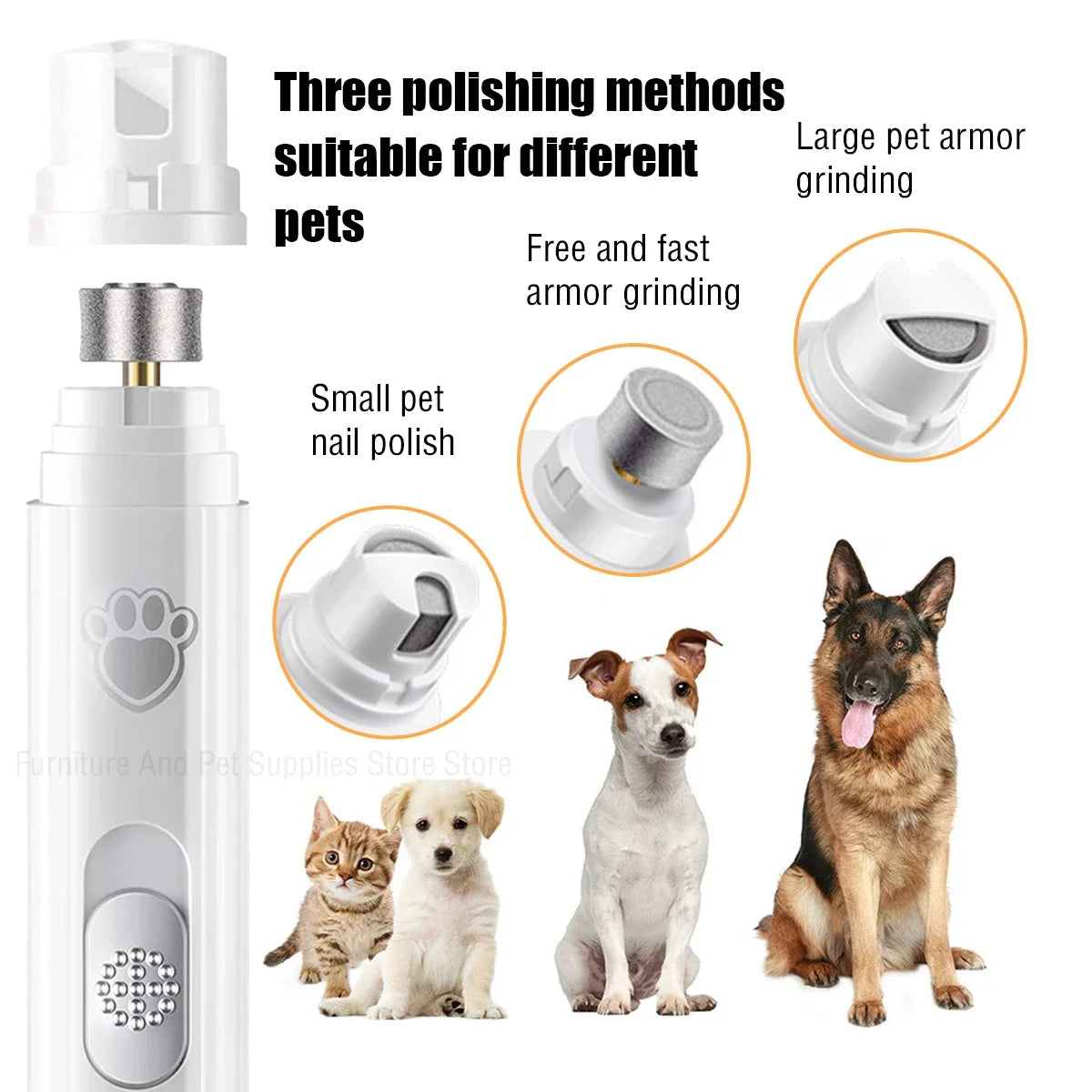 Electric Dog Nail Grinder Pet Nail Clipper | Rechargeable Pet Nail Trimmer