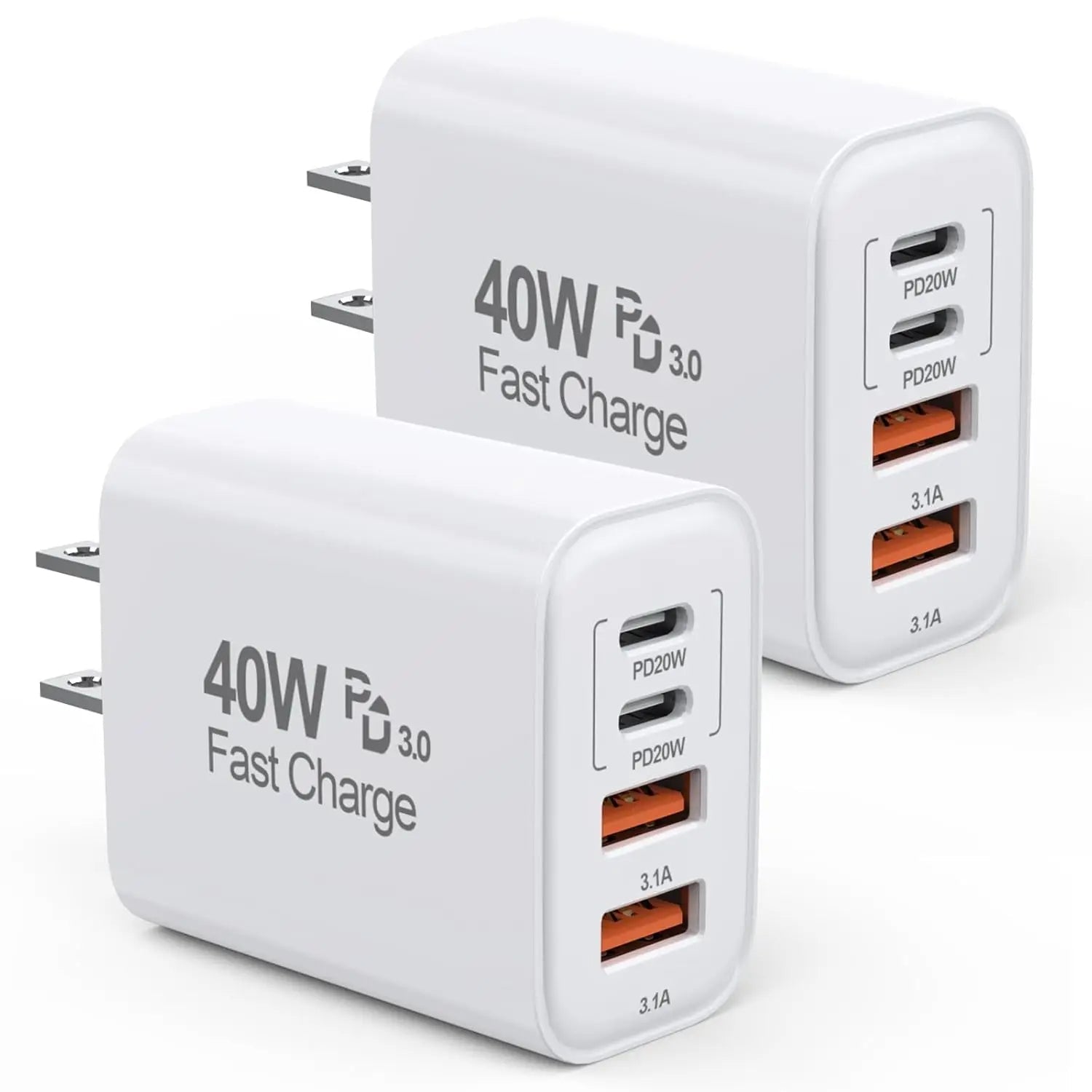 USB Wall Adapter | 4-Port Wall Adapter for iPhone & iPad