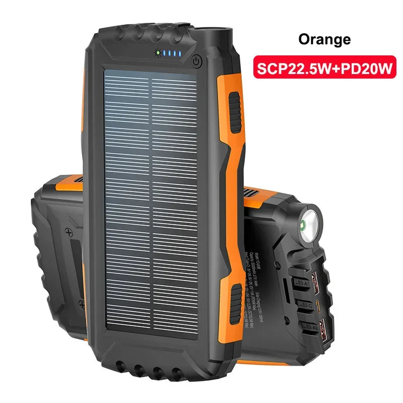 Solar Power Bank Charger | Waterproof Portable Charger