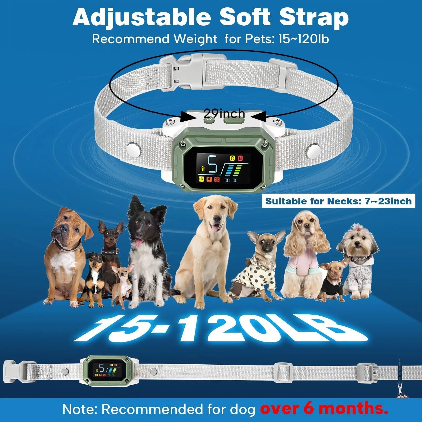 Dog Bark Collar | Smart Rechargeable Training Collar
