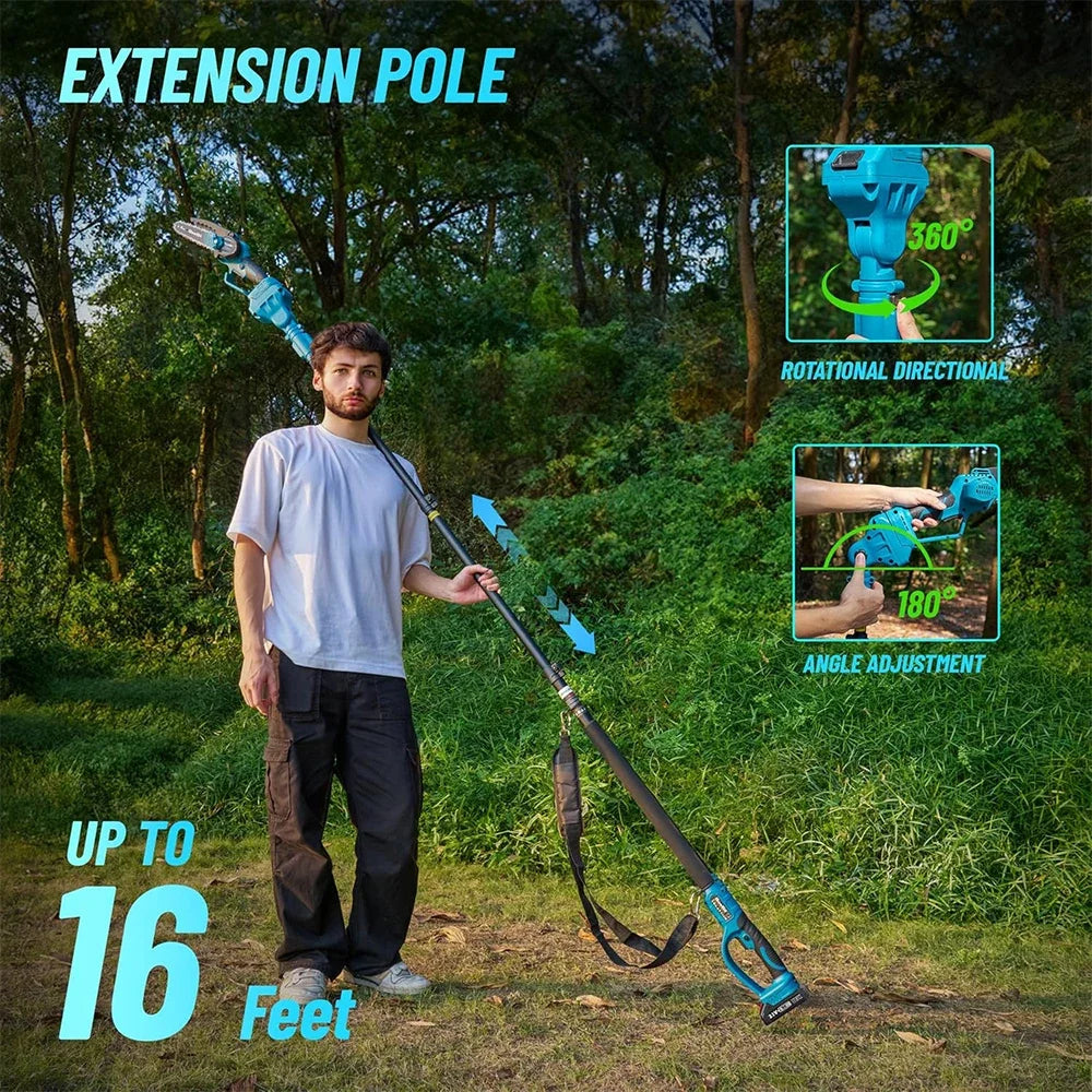 Pole Saw | 2-in-1 Cordless Chainsaw & Trimmer