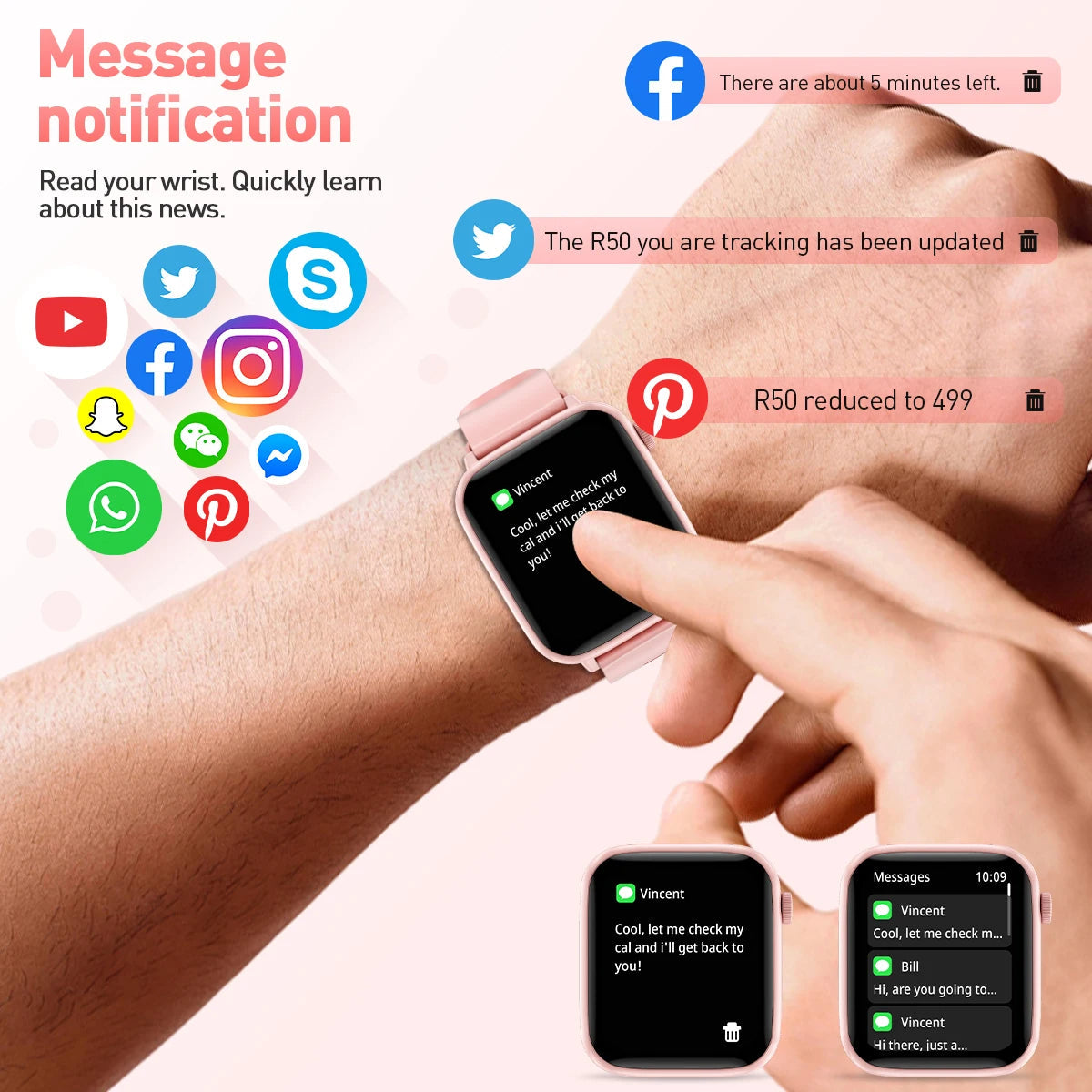 Smart Watch | Health & Fitness Tracker with Wireless Call