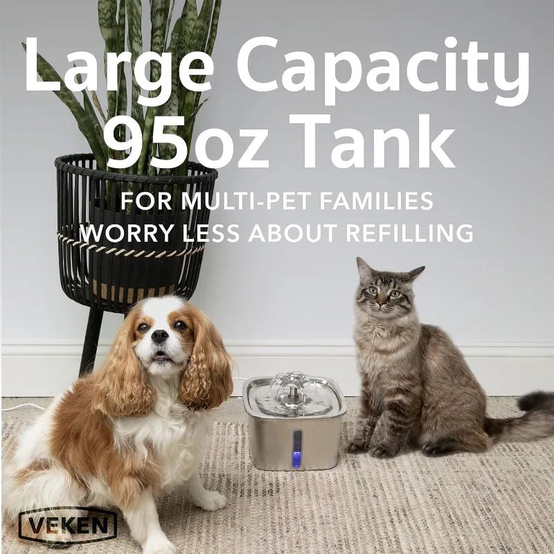 Pet Fountain | Automatic Stainless Steel Water Dispenser