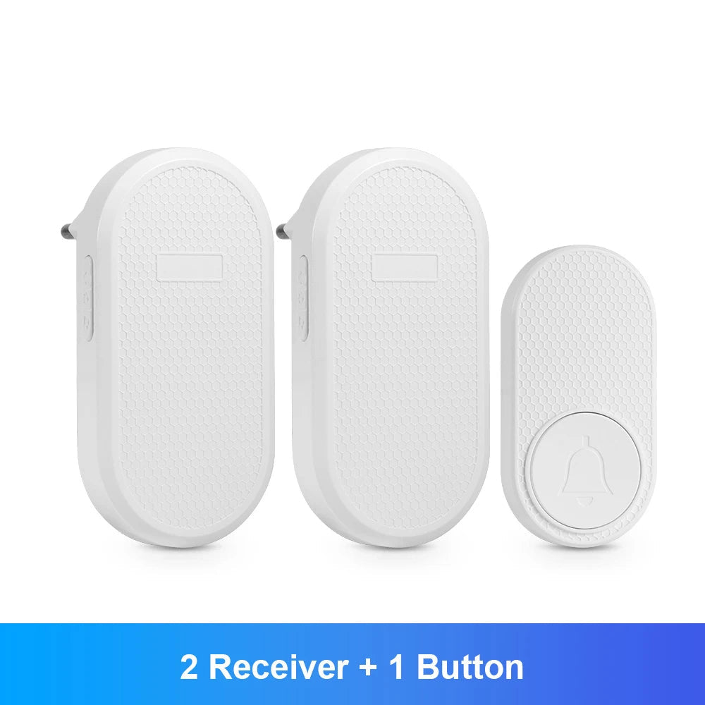 M558 Doorbell Waterproof Wireless Chime Home Doorbell Intelligent 33 Songs 4 Levels Volume Mute Mode Smart Doorbell Alarm
