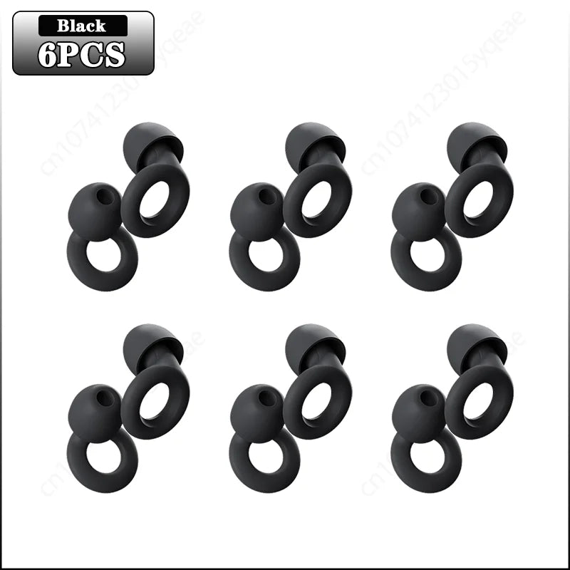 Noise Reduction Silicone Earplugs