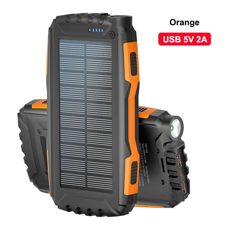 Solar Power Bank Charger | Waterproof Portable Charger
