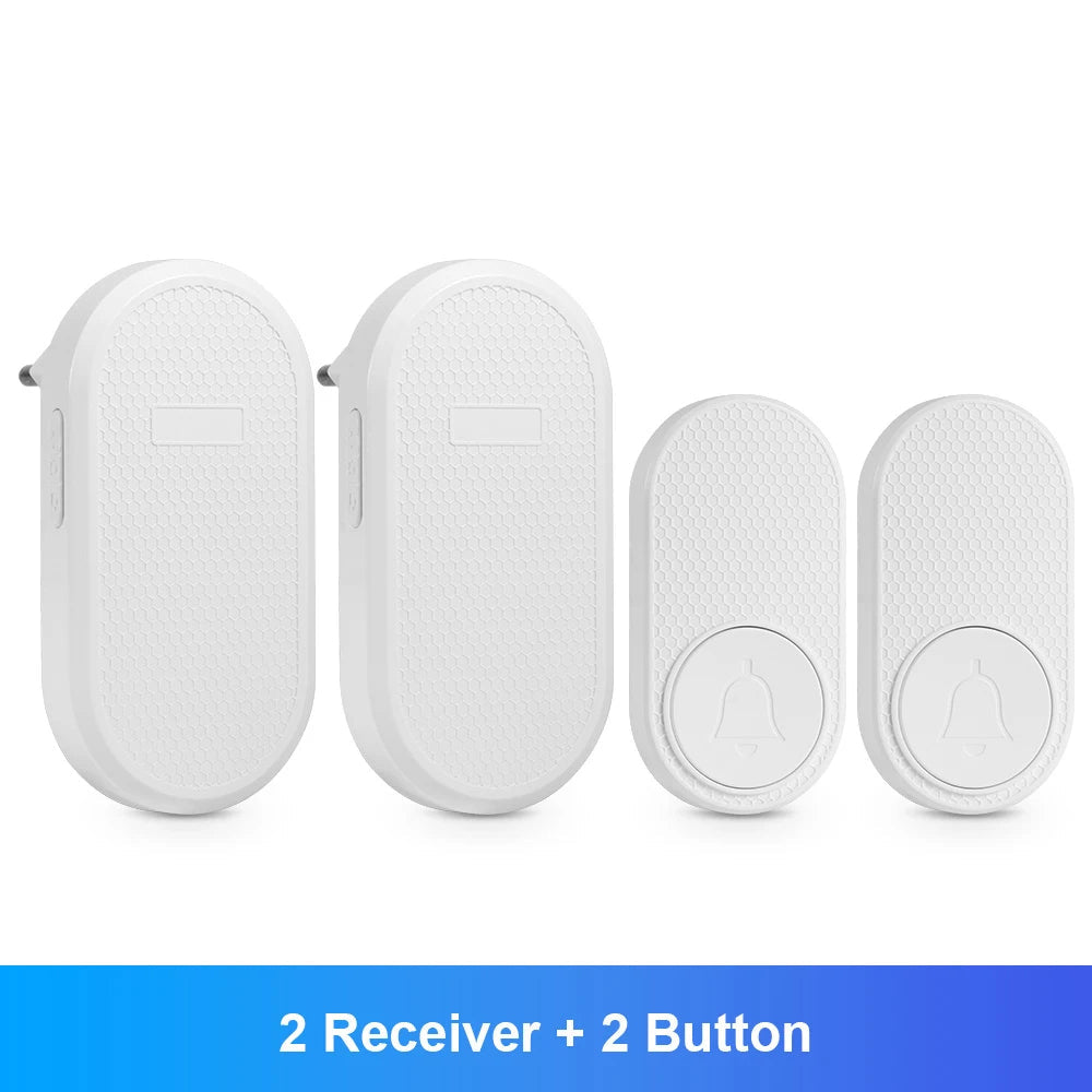 M558 Doorbell Waterproof Wireless Chime Home Doorbell Intelligent 33 Songs 4 Levels Volume Mute Mode Smart Doorbell Alarm