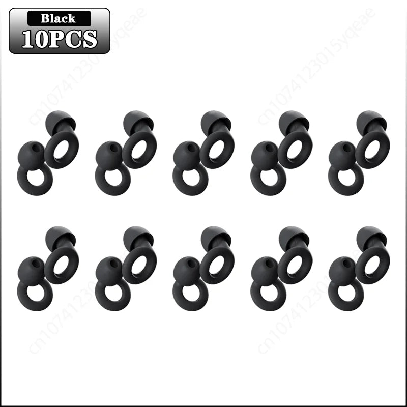 Noise Reduction Silicone Earplugs