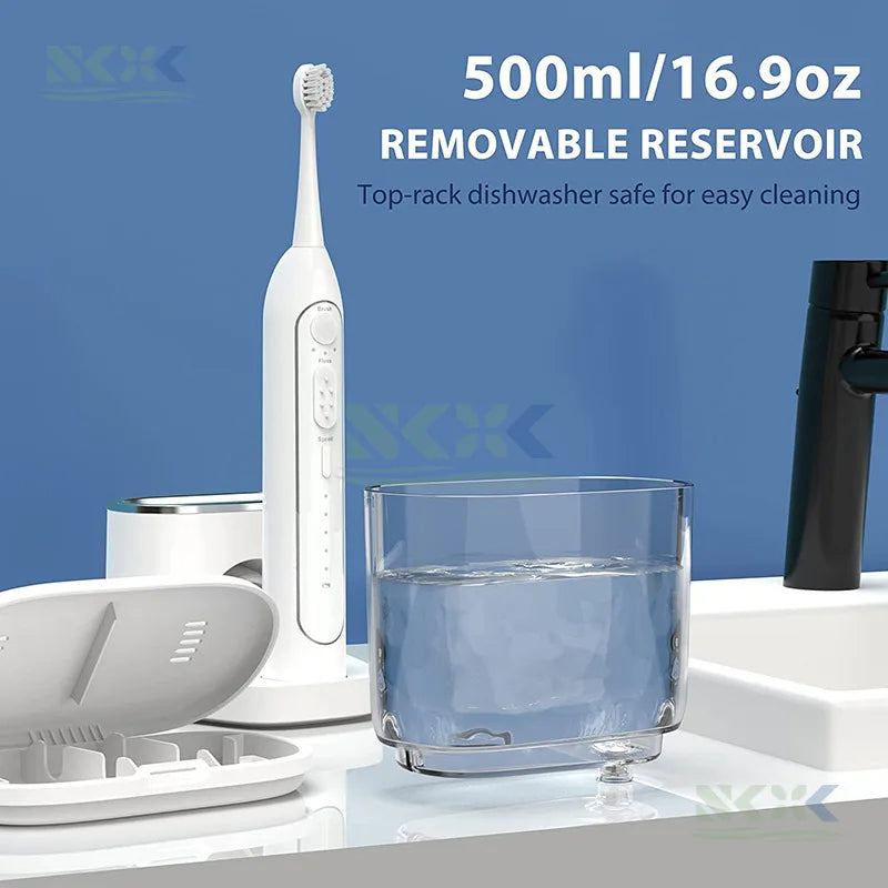 Electric Toothbrush | 2-in-1 Sonic Flossing Toothbrush
