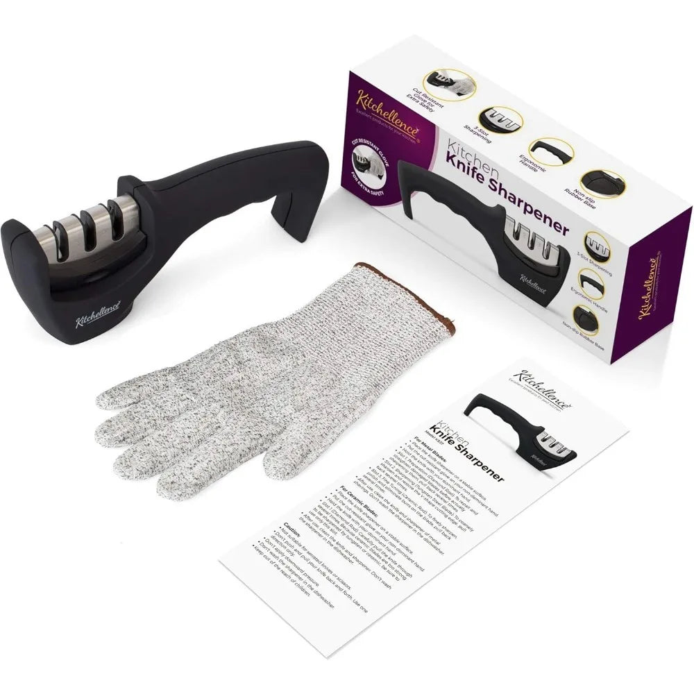 3-Stage Knife Sharpener Kit