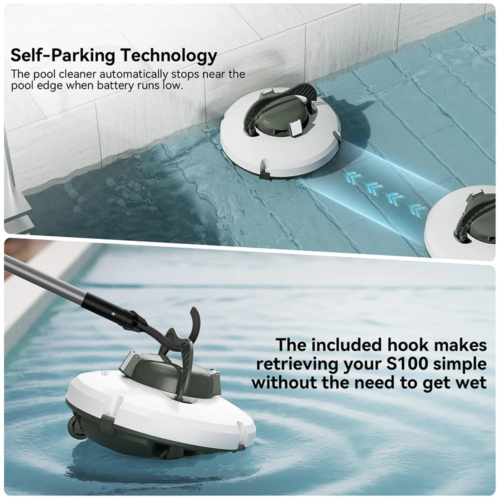 Robotic Pool Cleaner | Cordless Automatic Pool Vacuum
