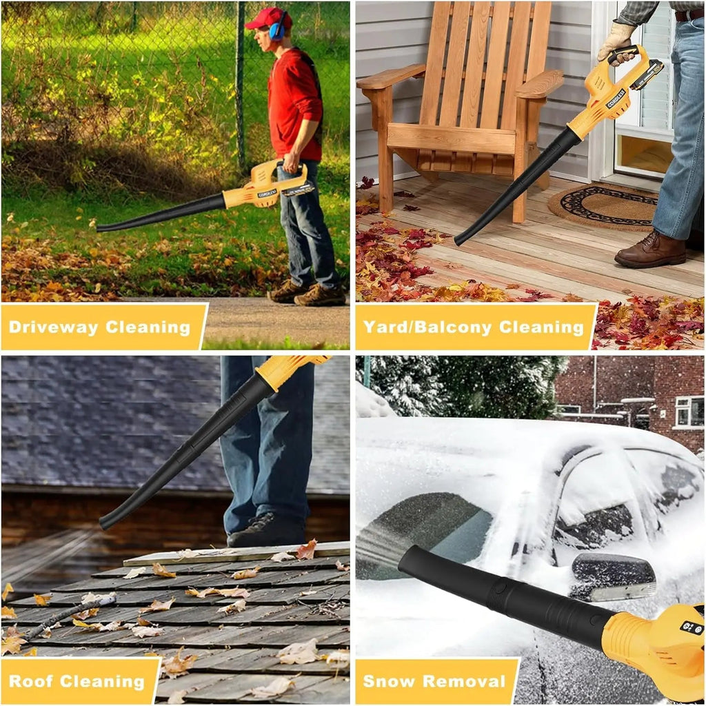 Cordless Leaf Blower | Electric Blower with 2 Batteries