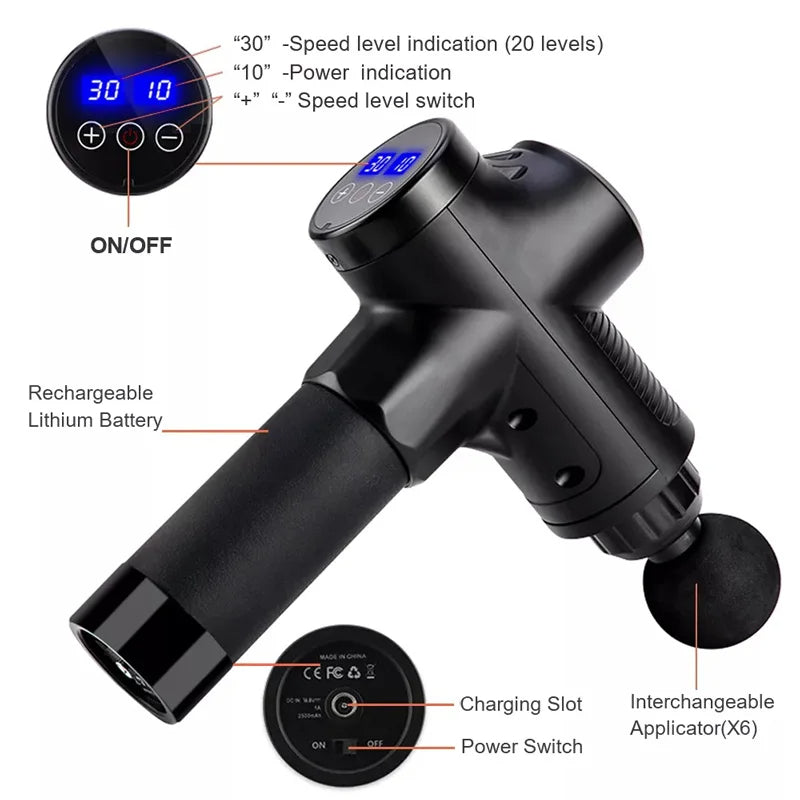 Massage Gun | Deep Tissue Percussion Massager
