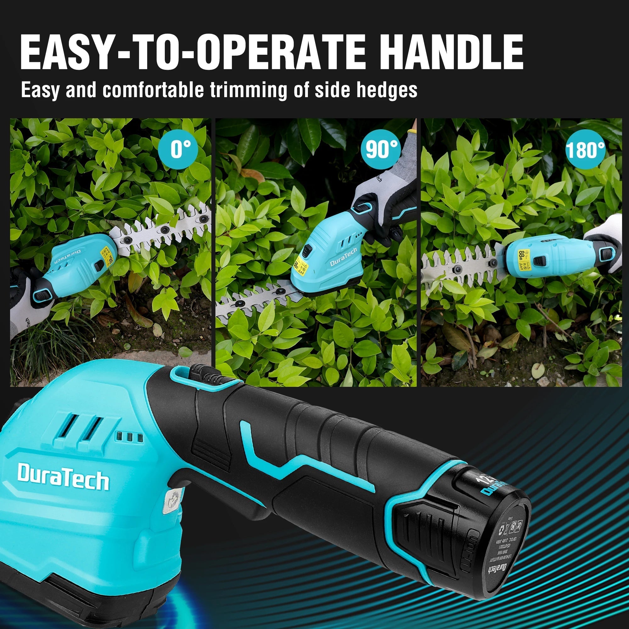 Cordless Grass Shear | 2-in-1 Shrub Trimmer with Extension Pole