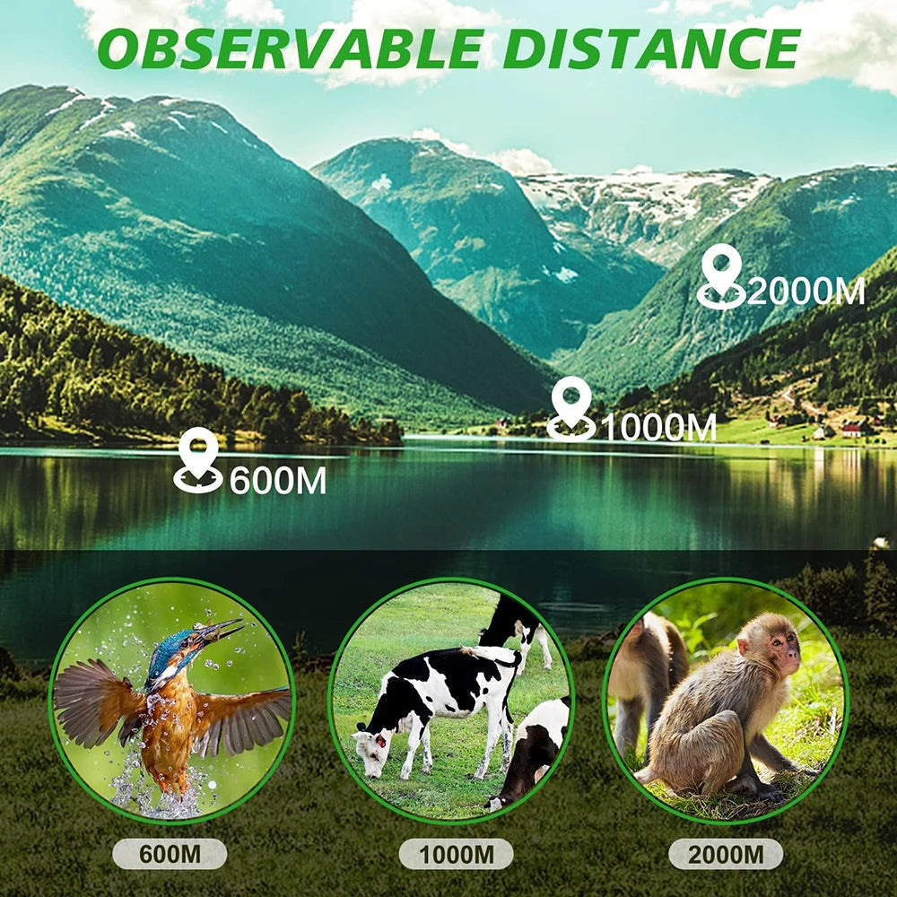 Monocular Telescope High Power HD Monoculars Scope for Bird Watching & Hiking