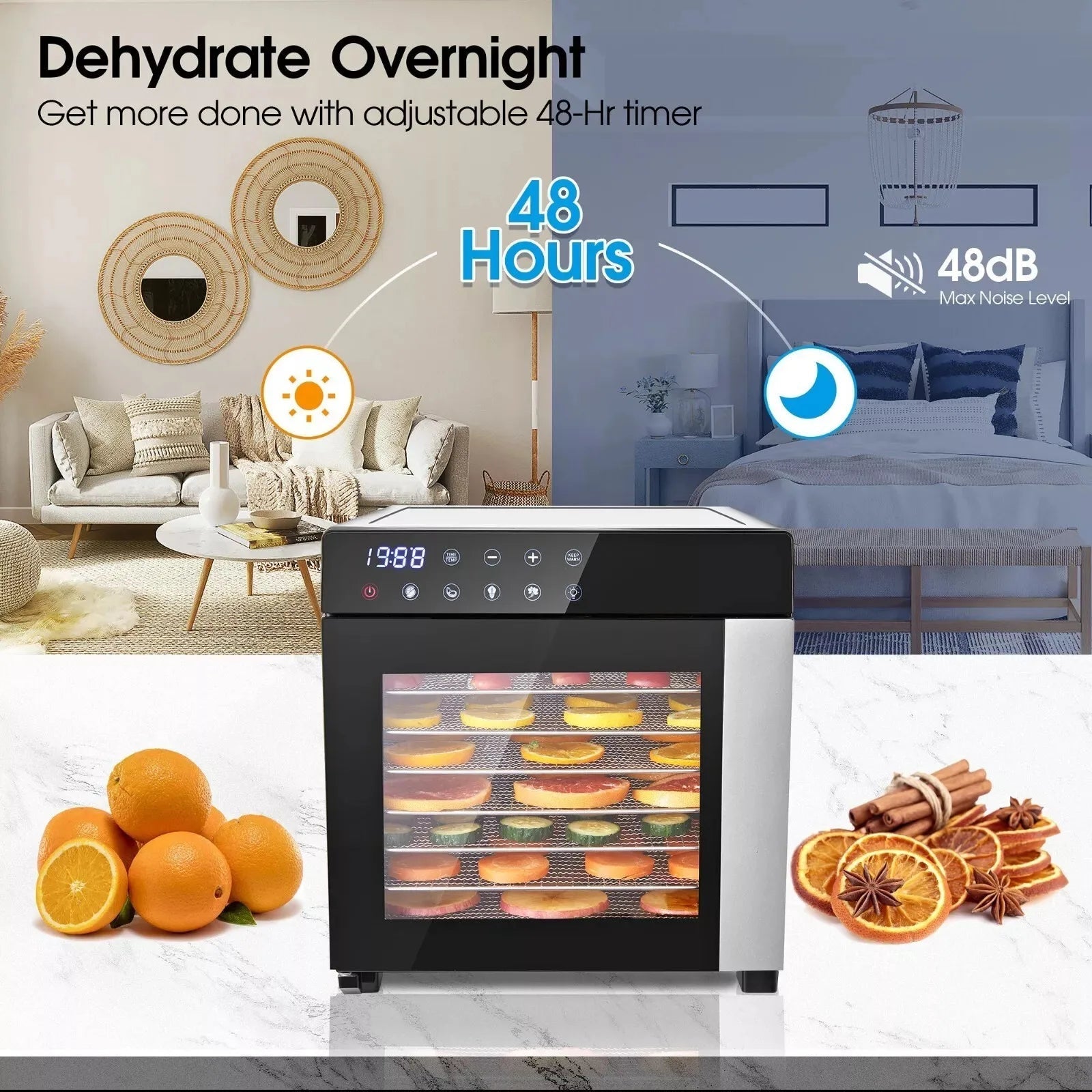 Digital Stainless Steel Food Dehydrator