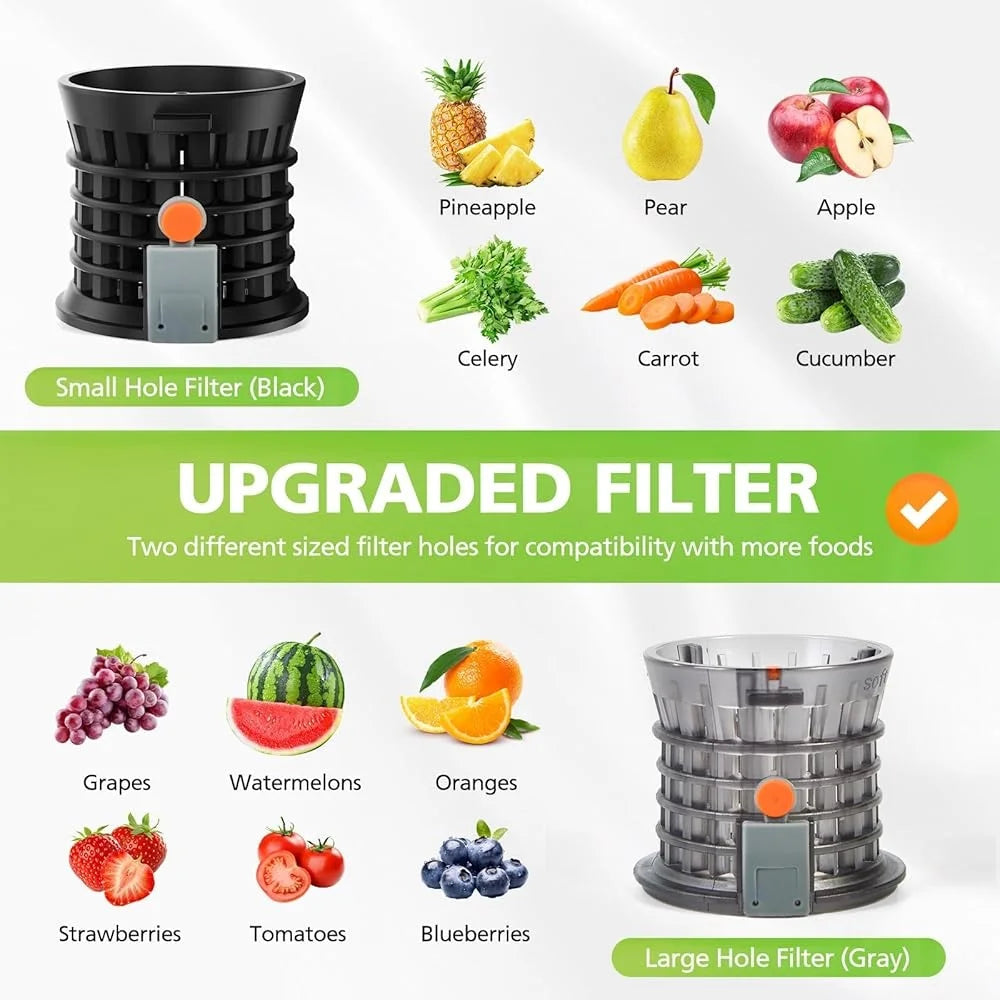 Wide-Chute Cold Press Juicer