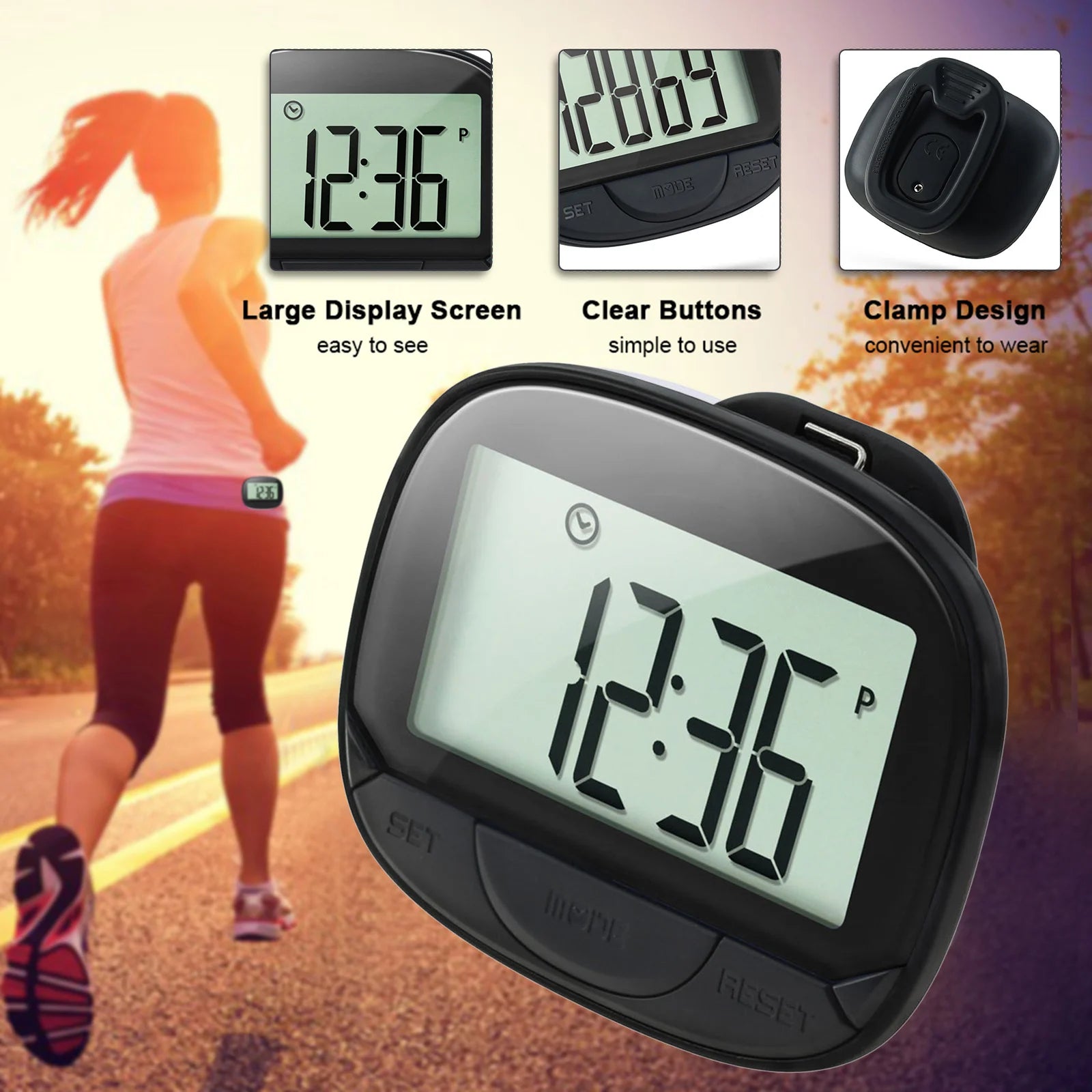 Multi-functional Step Counter | 3D Pedometer for Fitness Tracking
