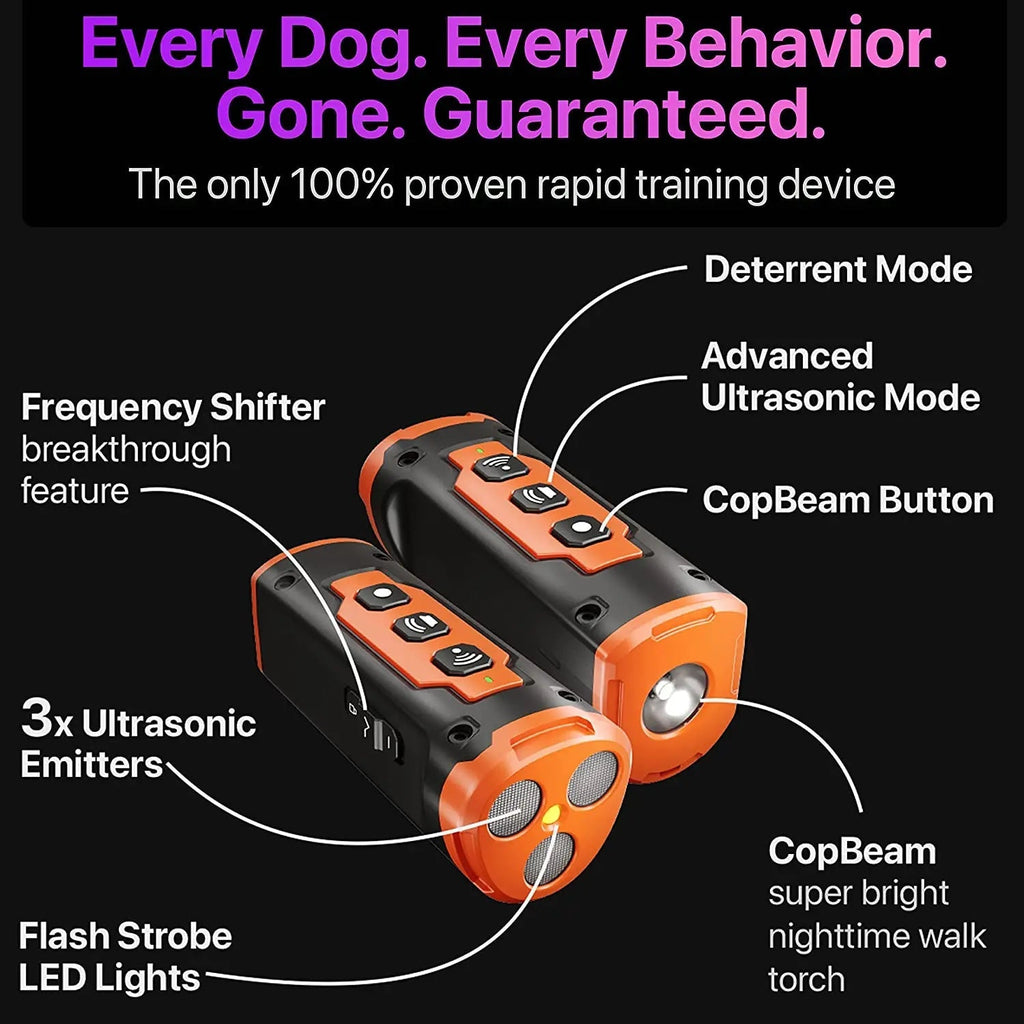 Ultrasonic Dog Repeller | Handheld Anti-Barking Trainer