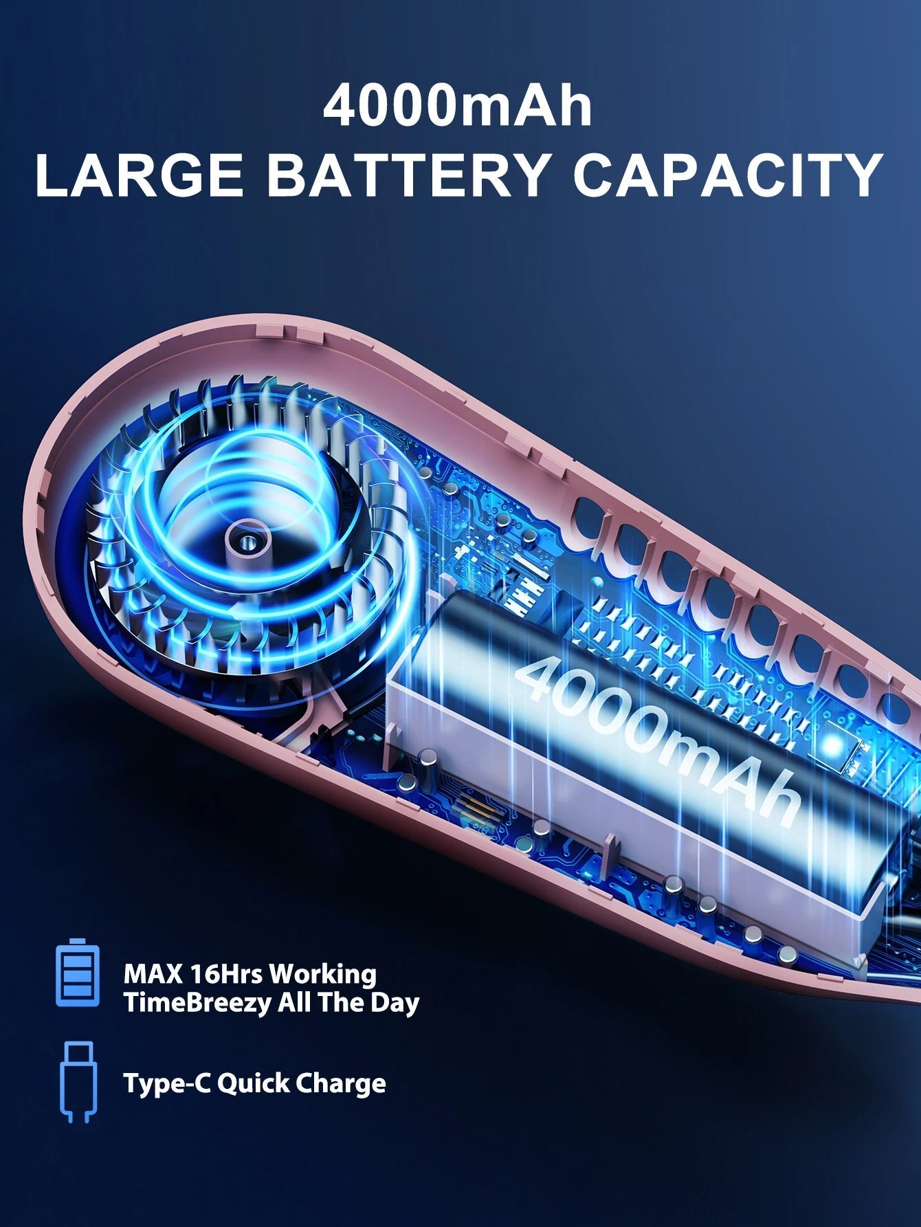 Blade-Free Portable Neck Fan