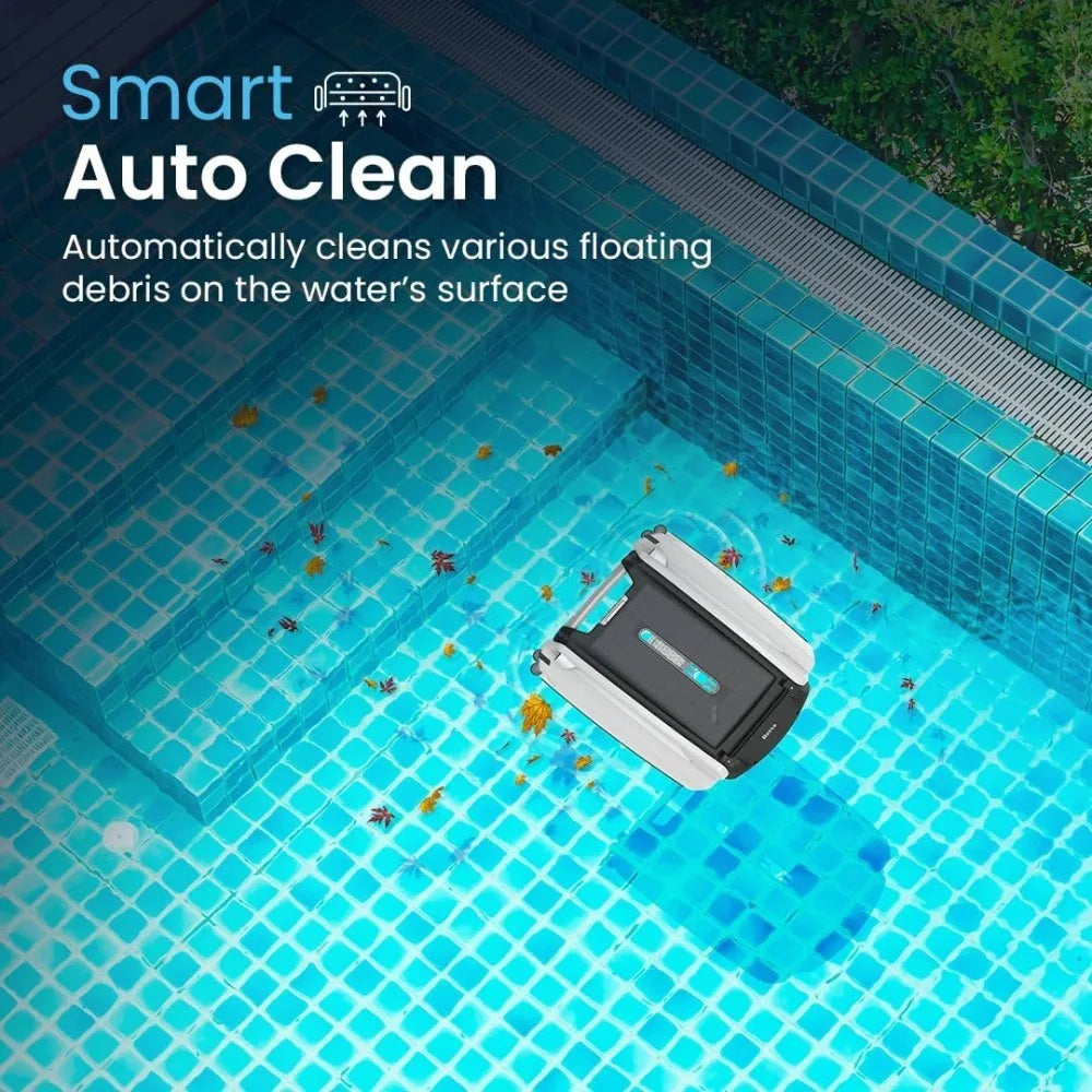 Robotic Pool Skimmer | Solar-Powered Surface Cleaner