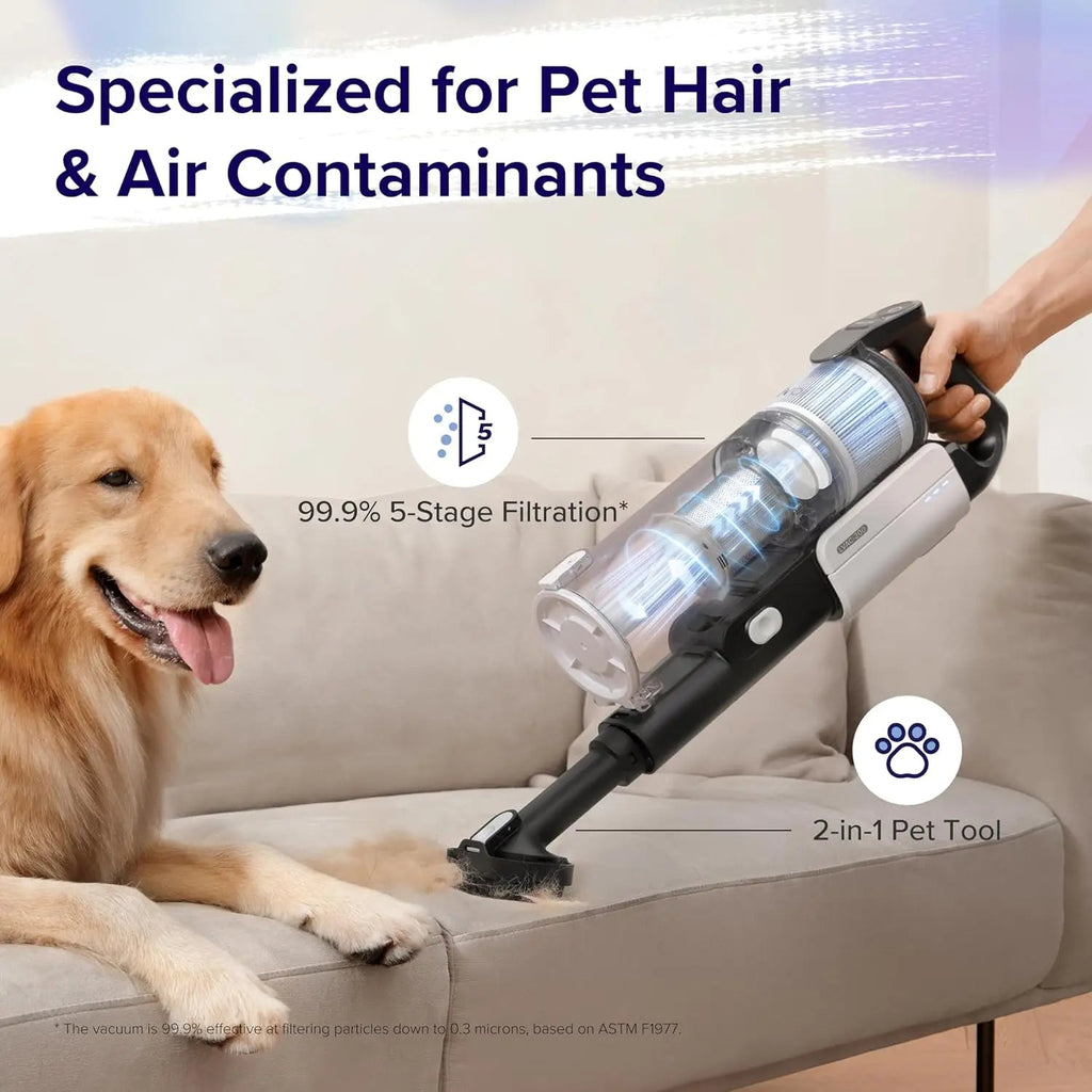 Tangle-Resistant Cordless Stick Vacuum